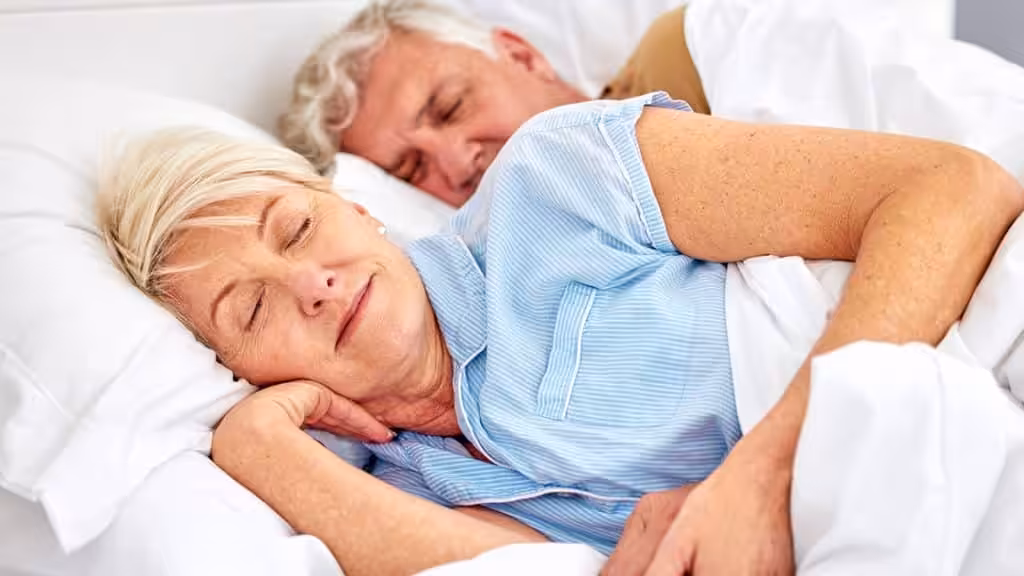 Mature Couple Sleeping Peacefully