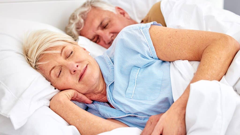 Mature Couple Sleeping Peacefully