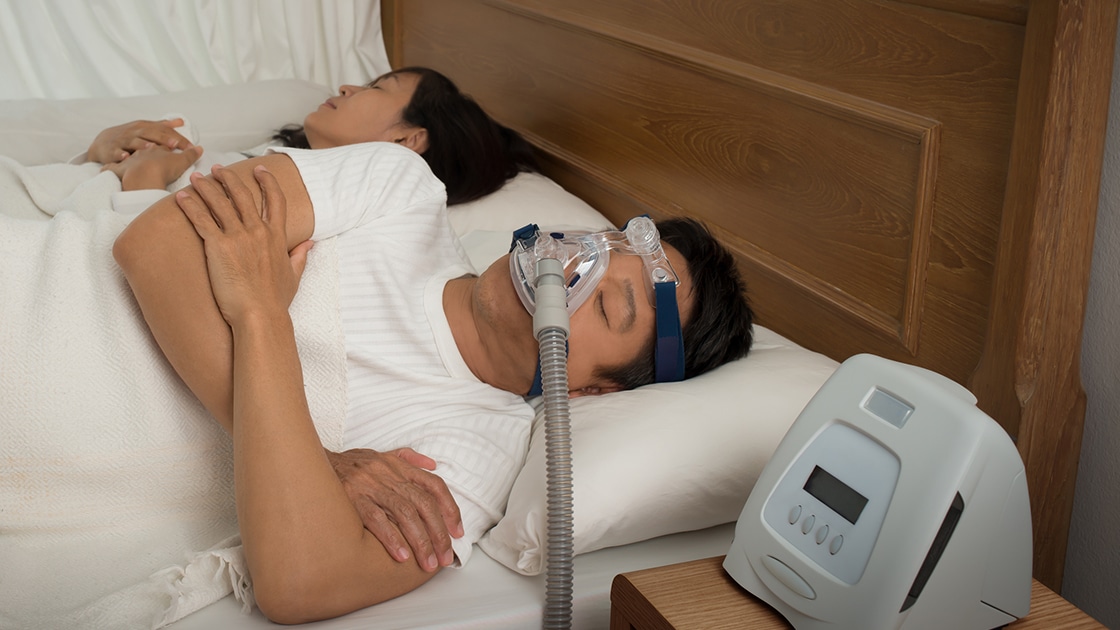 CPAP Machine Applies to the Patient